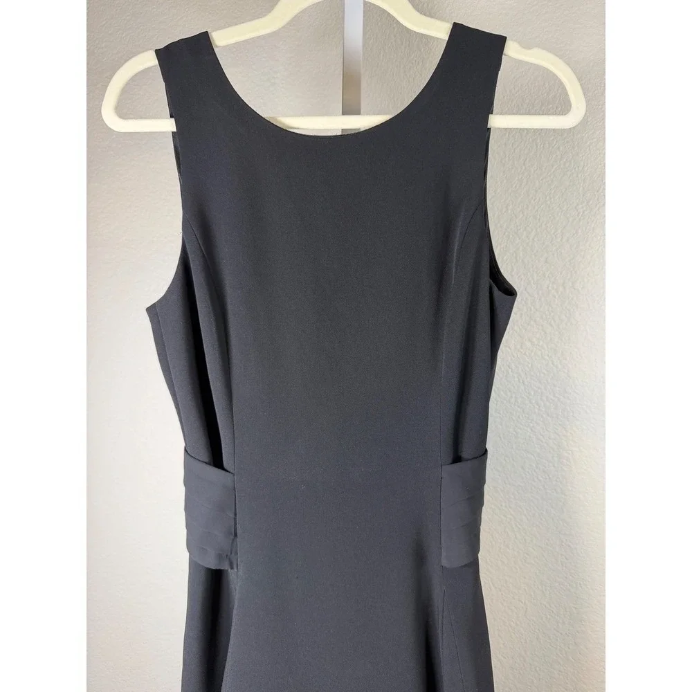 rag & bone Black Sleeveless Crisscross Open Back Pleated Mini Dress Size 6
